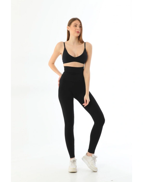 SİYAH MI 3904 Göğüs Altı Yüksek Bel Toparlayıcı Tayt