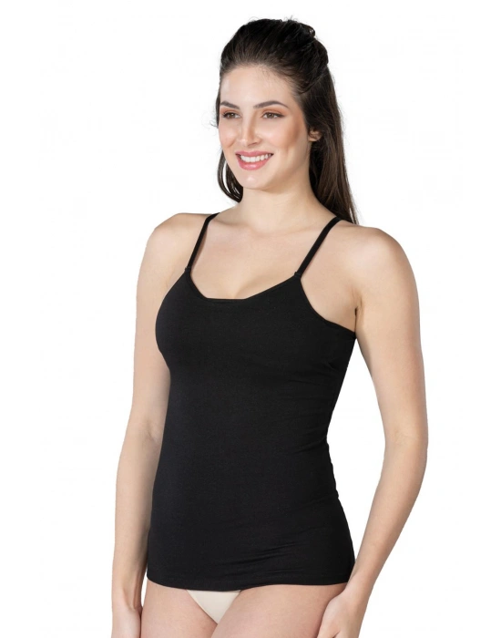 SİYAH MI Emay 1412 Modal Cotton Kaplı Atlet