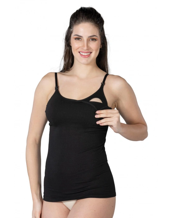 SİYAH MI Emay 1414 Modal Cotton Emzirme Atlet