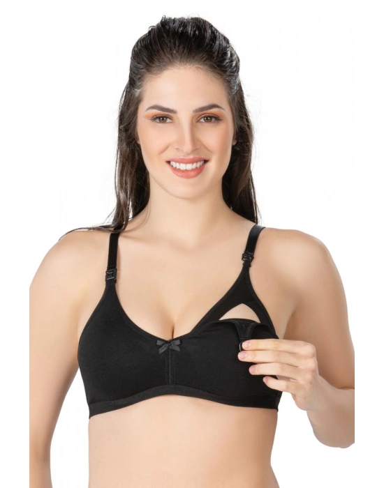 SİYAH MI Emay 1421 Modal Cotton Emzirme Sütyen