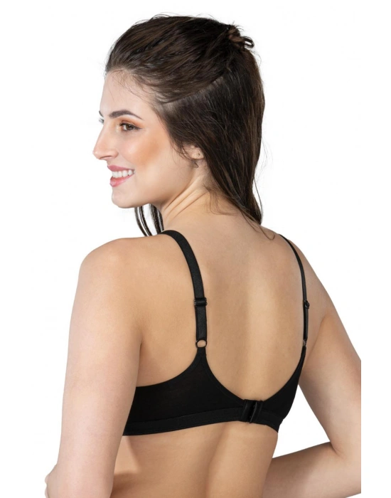 SİYAH MI Emay 1422 Modal Cotton Kaplı Emzirme Sütyen