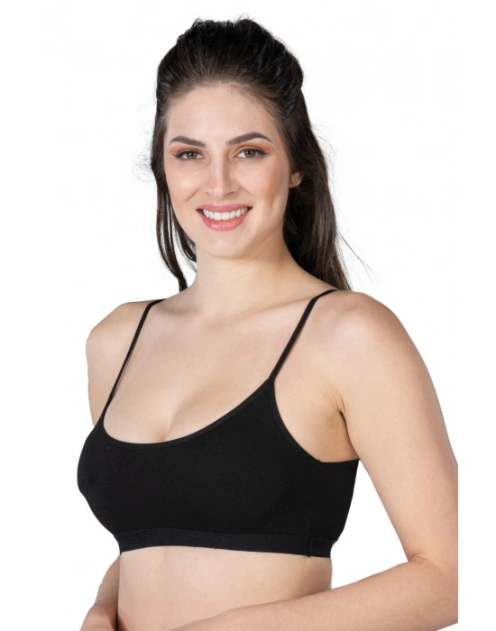 SİYAH MI Emay 1425 Modal Cotton Pedli Büstiyer