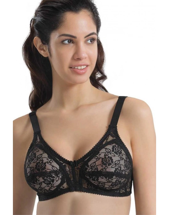 SİYAH MI Emay 145 B Dantelli Toparlayıcı Sütyen