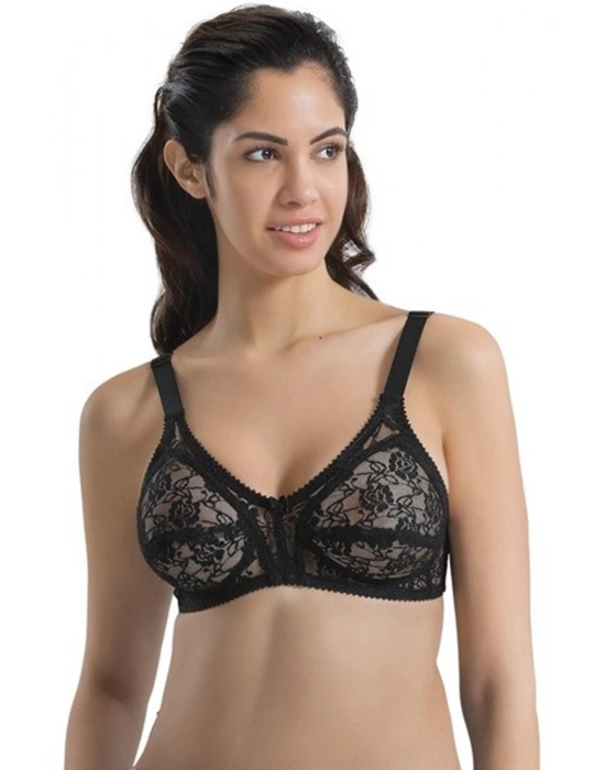 SİYAH MI Emay 145 C Dantelli Toparlayıcı Sütyen