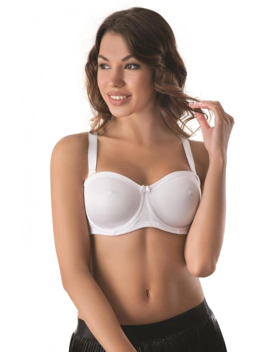 SİYAH MI Emay 159 B Balenli Straplez Toparlayıcı Sütyen