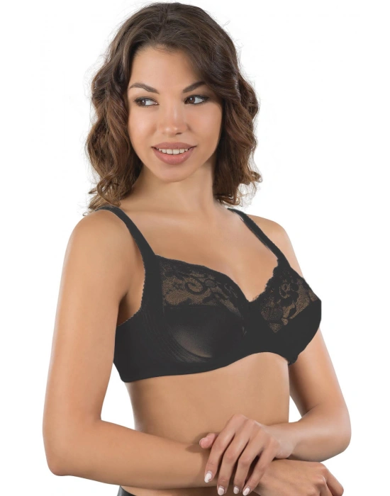 SİYAH MI Emay 165 C Balenli Toparlayıcı Sütyen