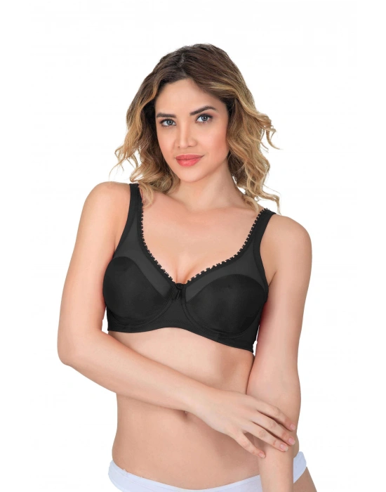 SİYAH MI Emay 169 B Basic Balenli Toparlayıcı Sütyen