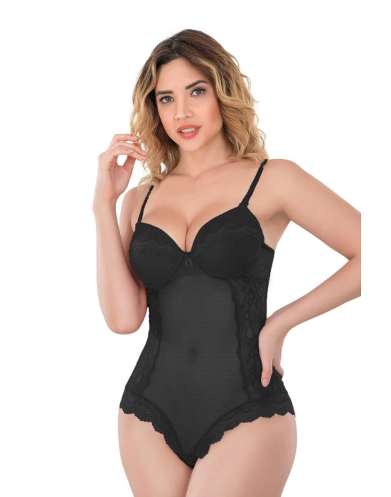 SİYAH MI Emay 176 Dantelli Body