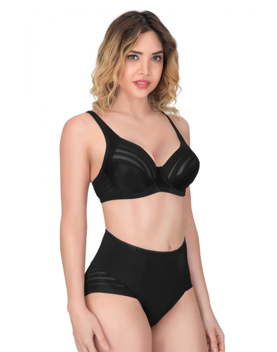 SİYAH MI Emay 177 D Toparlayıcı Sütyen Takım