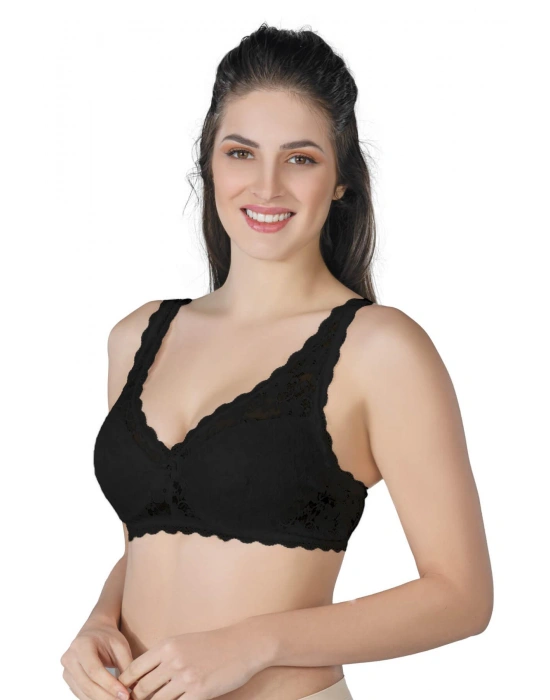 SİYAH MI Emay 188 B Pedli Dantelli Telli Toparlayıcı Sütyen