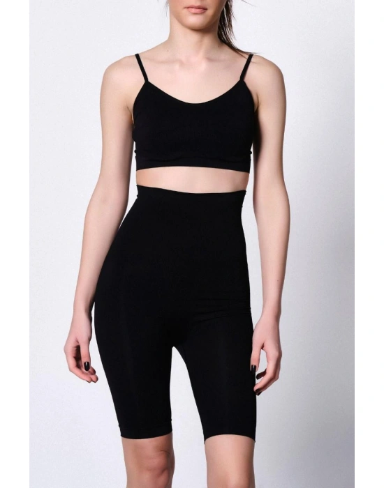 SİYAH MI Emay 2015 Yüksek Bel Double Uzun Paçalı Korse