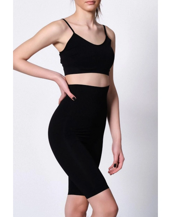 SİYAH MI Emay 2015 Yüksek Bel Double Uzun Paçalı Korse