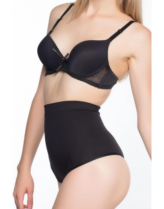 SİYAH MI Emay 2054 Masajlı String Korse