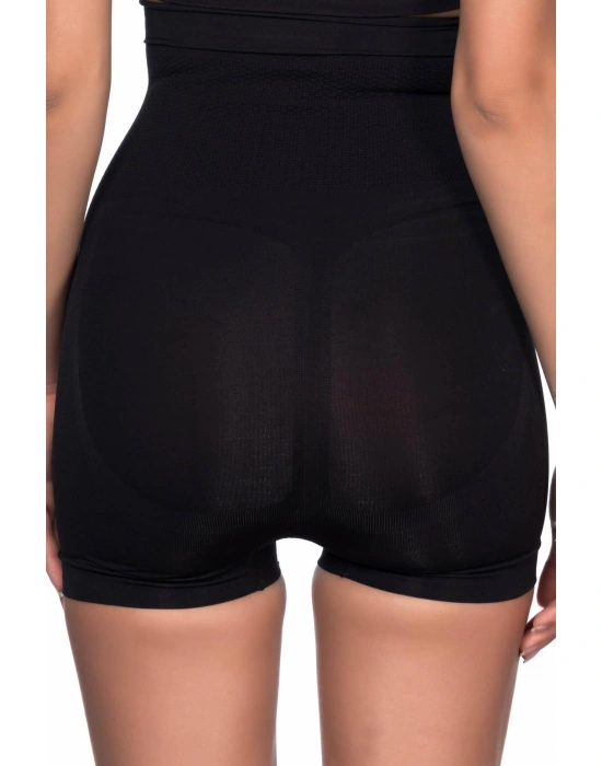 SİYAH MI Emay 2055 Yüksek Bel Masajlı Boxer Korse