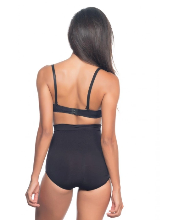 SİYAH MI Emay 2057 Yüksek Bel Masajlı Slip Korse