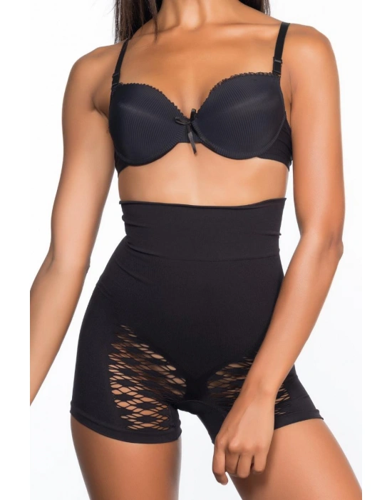SİYAH MI Emay 2064 Popo Açık Fantezi Boxer Korse