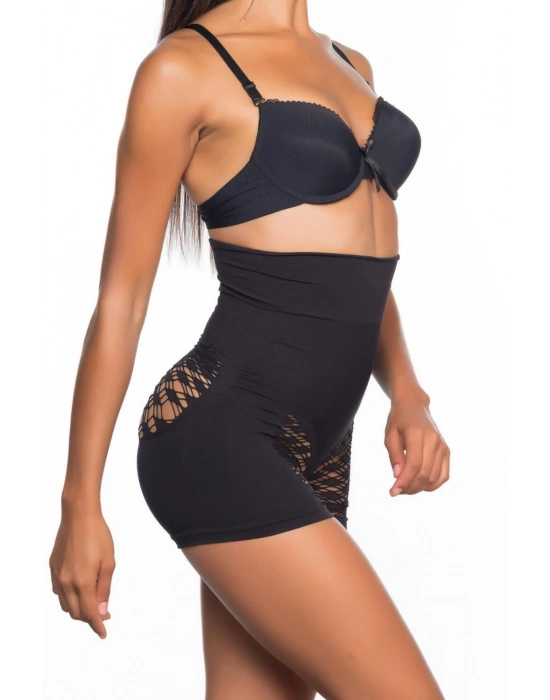 SİYAH MI Emay 2064 Popo Açık Fantezi Boxer Korse