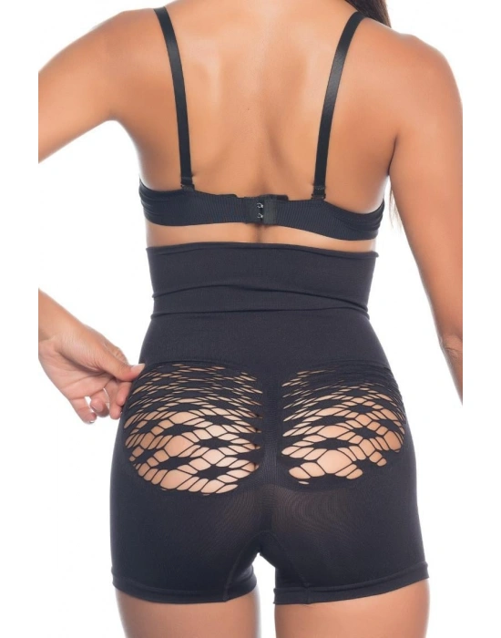 SİYAH MI Emay 2064 Popo Açık Fantezi Boxer Korse