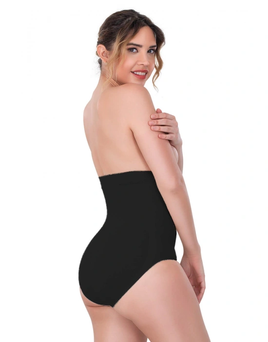 SİYAH MI Emay 2080 Yüksek Bel Çıtçıtlı Slip Korse