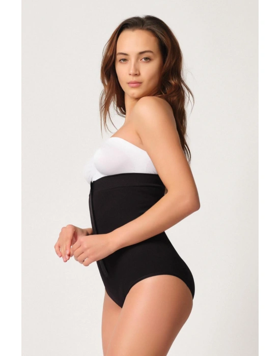 SİYAH MI Emay 2088 Önden Agraflı Slip Korse