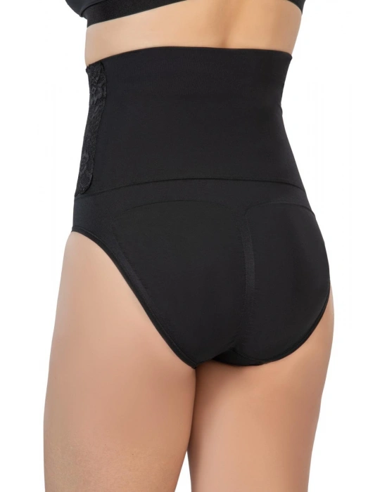 SİYAH MI Emay 2090 Önü Dantelli Yüksek Bel Slip Korse