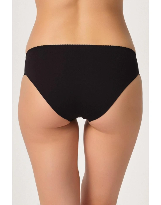 SİYAH MI Emay 2701 Lazer Düşük Bel Külot Korse