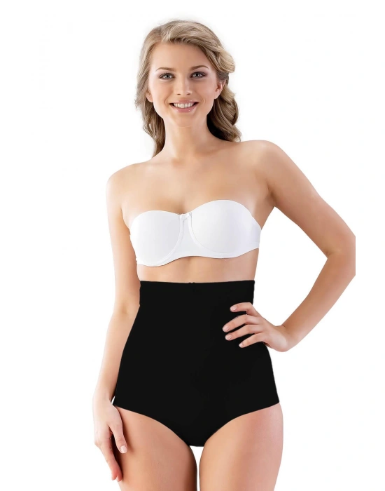 SİYAH MI Emay 2813 Yüksek Bel Slip Lazer Korse