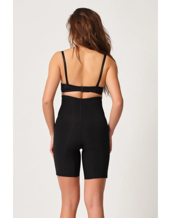 SİYAH MI Emay 2814 Double Yüksek Bel Boxer Lazer Korse