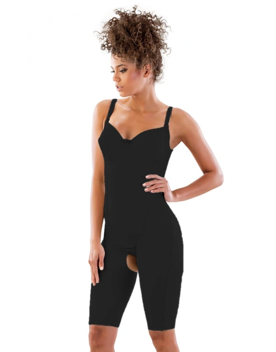 SİYAH MI Emay 2822 Balen Sütyenli Paçalı Boy Lazer Korse