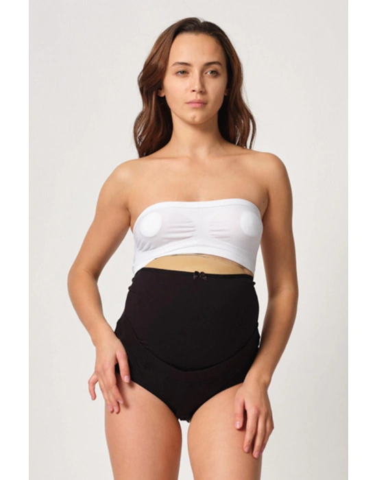 SİYAH MI Emay 2825 Cotton Hamile Karın Destekleyici Slip Korse