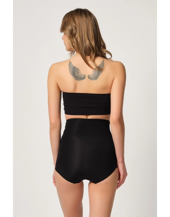 SİYAH MI Emay 2842 Lazer Dantelli Slip Korse