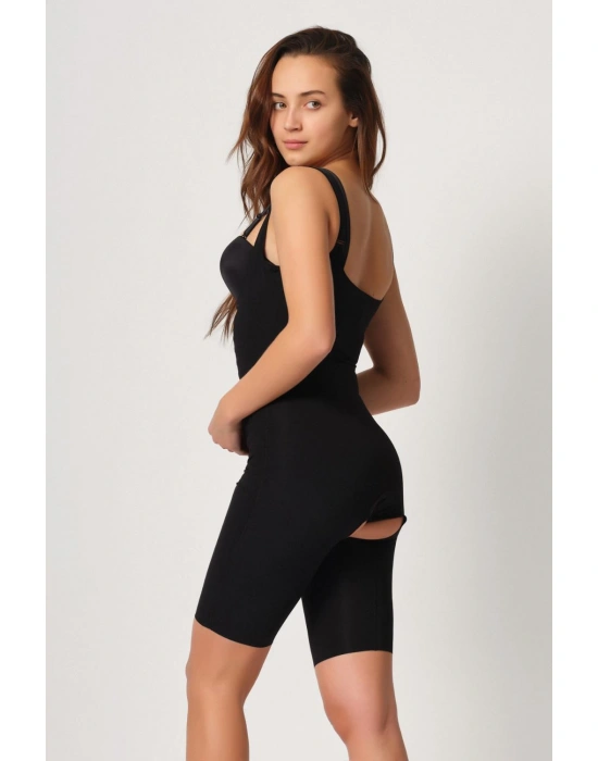 SİYAH MI Emay 2915 Agraflı Yelek Karyoka Destekli Boy Korse