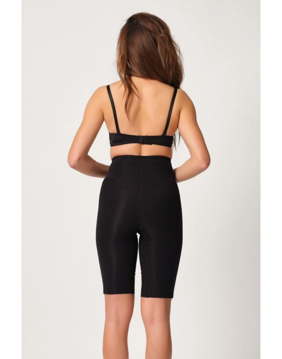 SİYAH MI Emay 2923 Yüksek Bel Karyokalı Paçalı Lazer Korse