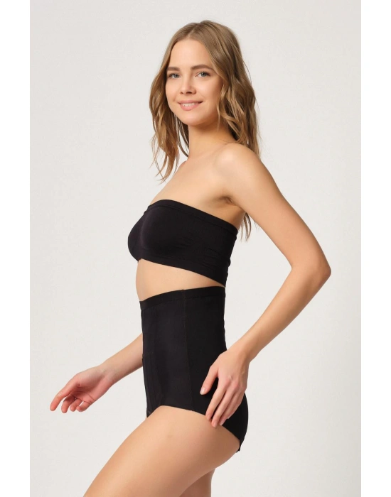 SİYAH MI Emay 2931 Karın Balen Destekli Slip Lazer Korse