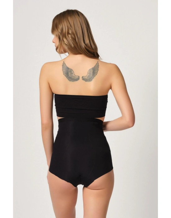 SİYAH MI Emay 2931 Karın Balen Destekli Slip Lazer Korse