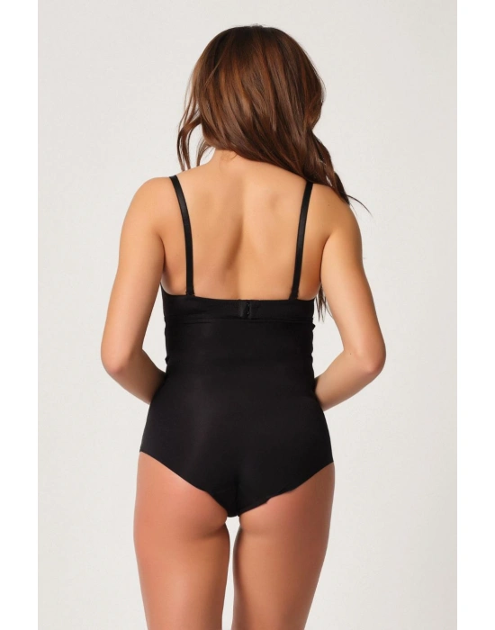 SİYAH MI Emay 2932 Double Karın Agraf Destekli Slip Lazer Korse