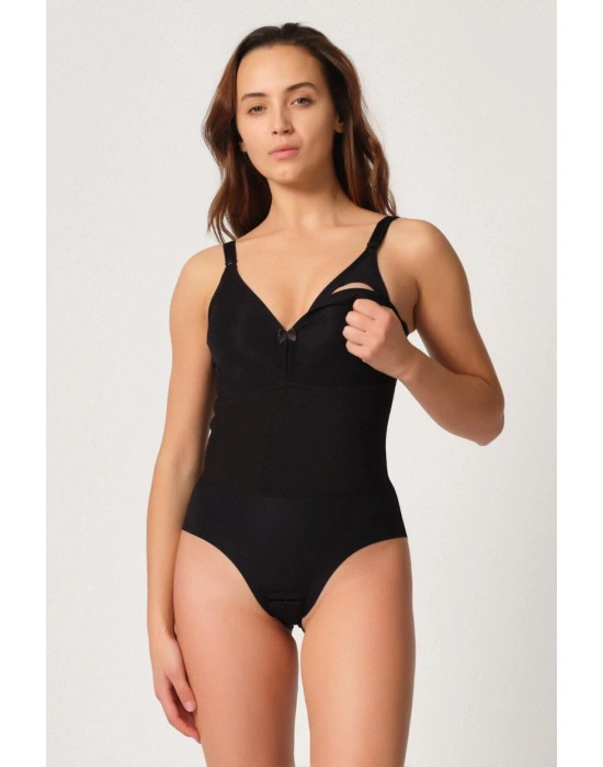 SİYAH MI Emay 2944 Sırt Destekli Badi Emzirme Korse