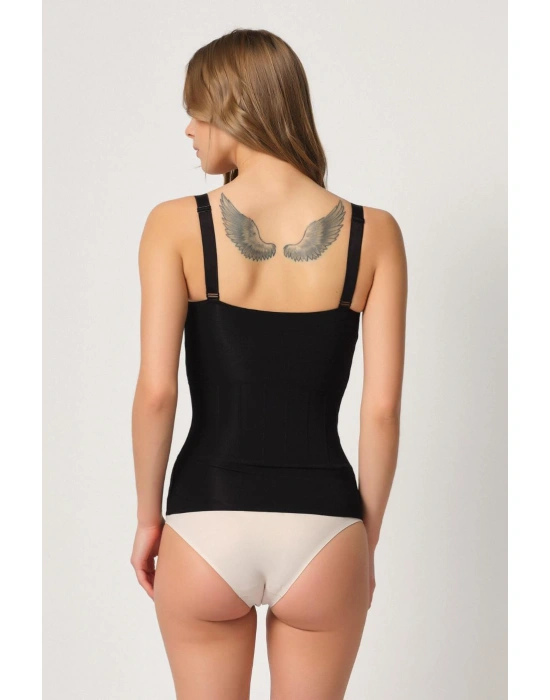 SİYAH MI Emay 2946 Göğüs Altı Balen Destekli Atlet Korse