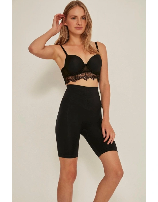 SİYAH MI Emay 3005 Soft Uzun Paçalı Boxer Korse