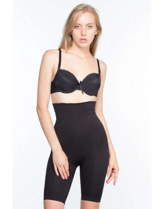 SİYAH MI Emay 3200 Pantolon Altı Soft Double Boxer Korse