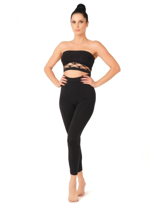 SİYAH MI Emay 3810 Tayt Korse