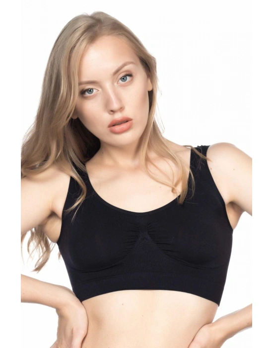 SİYAH MI Emay 4005 Soft Kalın Askı Büstiyer