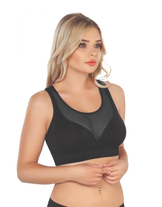 SİYAH MI Emay 4028 Seamless Tül Toparlayıcı Büstiyer