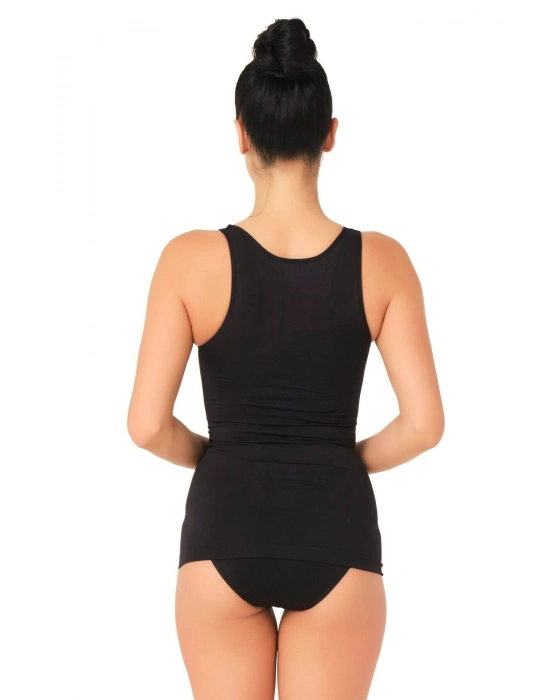 SİYAH MI Emay 5015 Kalın Askılı Atlet Korse