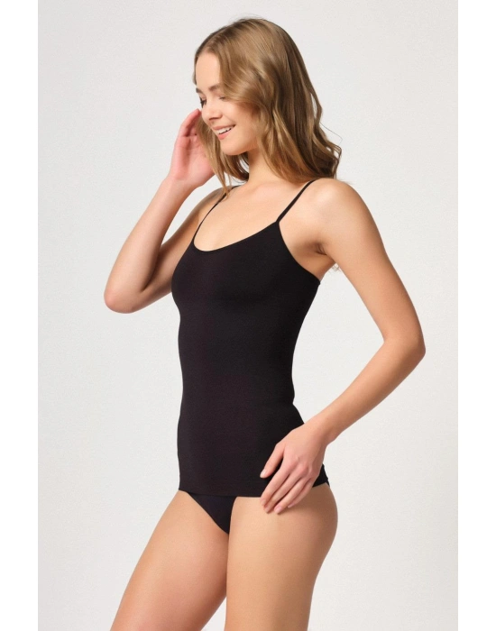 SİYAH MI Emay 5020 İnce Askılı Atlet Korse