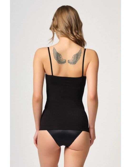 SİYAH MI Emay 5020 İnce Askılı Atlet Korse