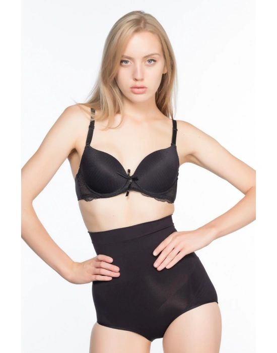 SİYAH MI Emay 7024 Yüksek Bel Slip Korse