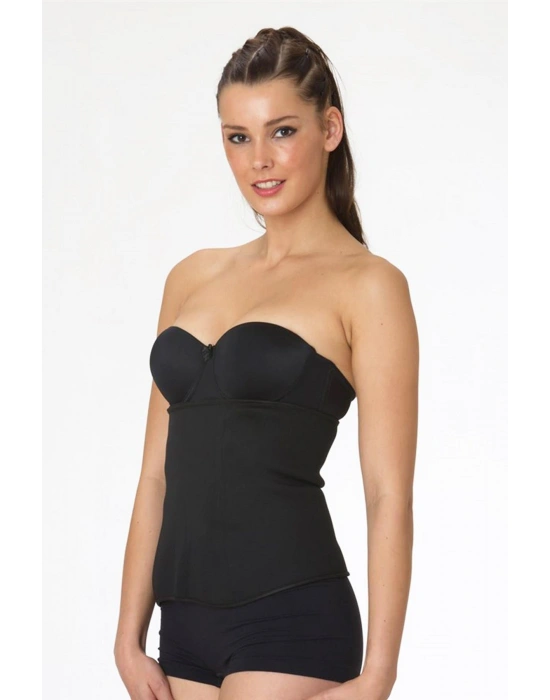 SİYAH MI Emay 9153 Cırtlı Uzun Bel Korse