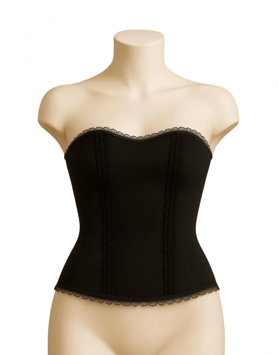 SİYAH MI Emay 9155 F Fırfırlı Terletici Büstiyer