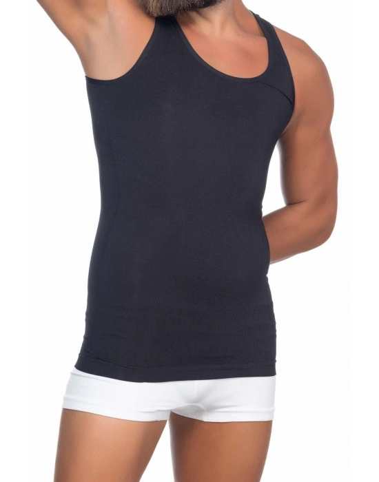 SİYAH MI Emay  E1002 U Yaka Erkek Korse Atlet